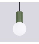 Sollux Lampa wisząca HALO 1 zielona oliwka SL.1724 Sollux Lampa wisząca HALO 1 zielona oliwka SL.1724