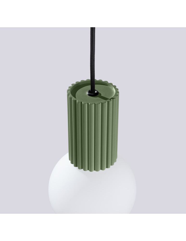 Sollux Lampa wisząca HALO 1 zielona oliwka SL.1724 Sollux Lampa wisząca HALO 1 zielona oliwka SL.1724