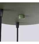 Sollux Lampa wisząca HALO 3P zielona oliwka SL.1725 Sollux Lampa wisząca HALO 3P zielona oliwka SL.1725