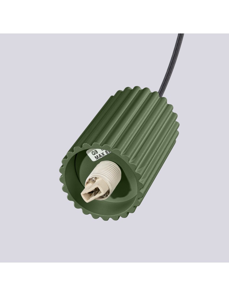 Sollux Lampa wisząca HALO 3P zielona oliwka SL.1725 Sollux Lampa wisząca HALO 3P zielona oliwka SL.1725