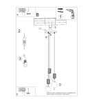Sollux Lampa wisząca HALO 3P zielona oliwka SL.1725 Sollux Lampa wisząca HALO 3P zielona oliwka SL.1725