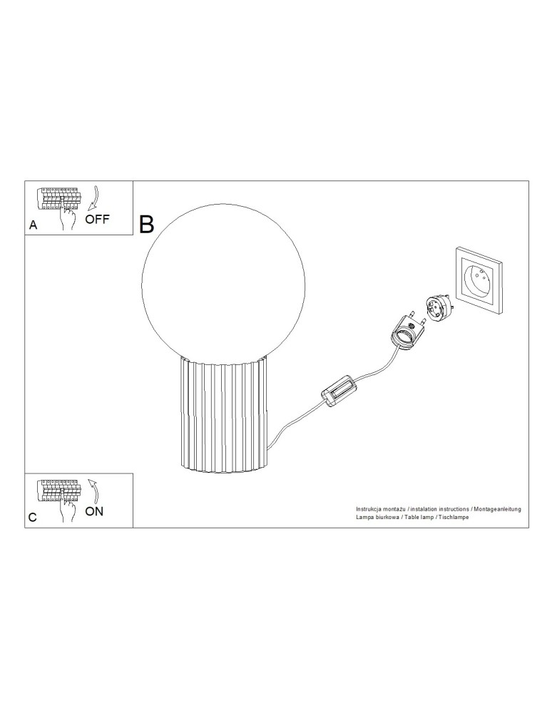 Sollux Lampa biurkowa HALO zielona oliwka SL.1726 Sollux Lampa biurkowa HALO zielona oliwka SL.1726