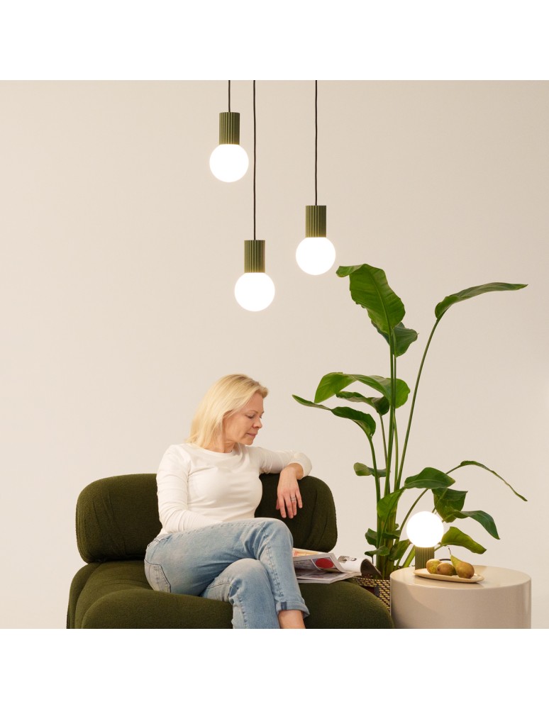Sollux Lampa biurkowa HALO zielona oliwka SL.1726 Sollux Lampa biurkowa HALO zielona oliwka SL.1726
