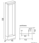 Lampy ogrodowe stojące - SU-MA FORM 80cm Stojaca YB19502 Zmienna Barwa 3000K/4000K/6000K - produkt 5