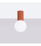 Sollux Plafon HALO ochra czerwona IP44 SL.1728 Sollux Plafon HALO ochra czerwona IP44 SL.1728