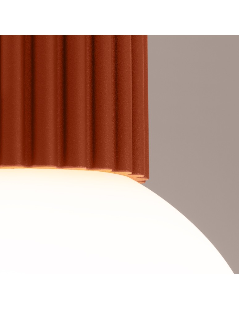 Sollux Plafon HALO ochra czerwona IP44 SL.1728 Sollux Plafon HALO ochra czerwona IP44 SL.1728