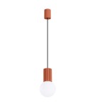 Sollux Lampa wisząca HALO 1 ochra czerwona SL.1729 Sollux Lampa wisząca HALO 1 ochra czerwona SL.1729