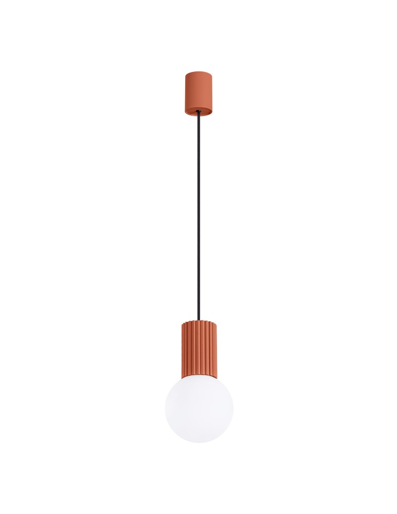 Sollux Lampa wisząca HALO 1 ochra czerwona SL.1729