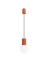 Sollux Lampa wisząca HALO 1 ochra czerwona SL.1729