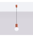 Sollux Lampa wisząca HALO 1 ochra czerwona SL.1729 Sollux Lampa wisząca HALO 1 ochra czerwona SL.1729