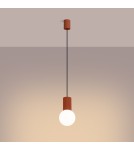 Sollux Lampa wisząca HALO 1 ochra czerwona SL.1729 Sollux Lampa wisząca HALO 1 ochra czerwona SL.1729