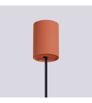 Sollux Lampa wisząca HALO 1 ochra czerwona SL.1729 Sollux Lampa wisząca HALO 1 ochra czerwona SL.1729