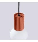 Sollux Lampa wisząca HALO 1 ochra czerwona SL.1729 Sollux Lampa wisząca HALO 1 ochra czerwona SL.1729