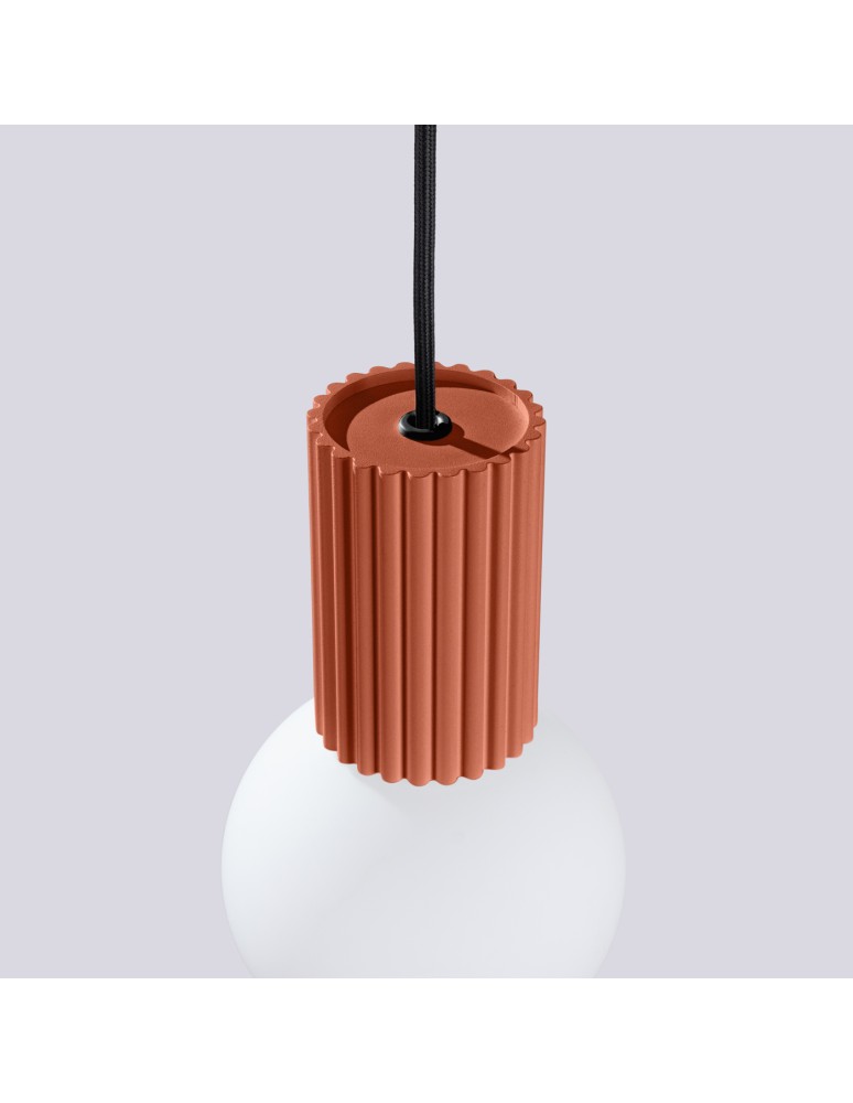 Sollux Lampa wisząca HALO 1 ochra czerwona SL.1729 Sollux Lampa wisząca HALO 1 ochra czerwona SL.1729