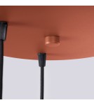 Sollux Lampa wisząca HALO 3P ochra czerwona SL.1730 Sollux Lampa wisząca HALO 3P ochra czerwona SL.1730