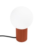 Lampy stołowe dekoracyjne - Sollux Lampa biurkowa HALO ochra czerwona SL.1731 - product 1