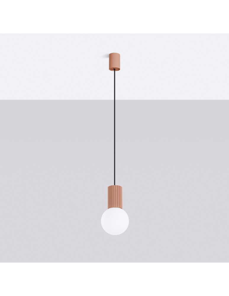 Sollux Lampa wisząca HALO 1 mocca SL.1734 Sollux Lampa wisząca HALO 1 mocca SL.1734