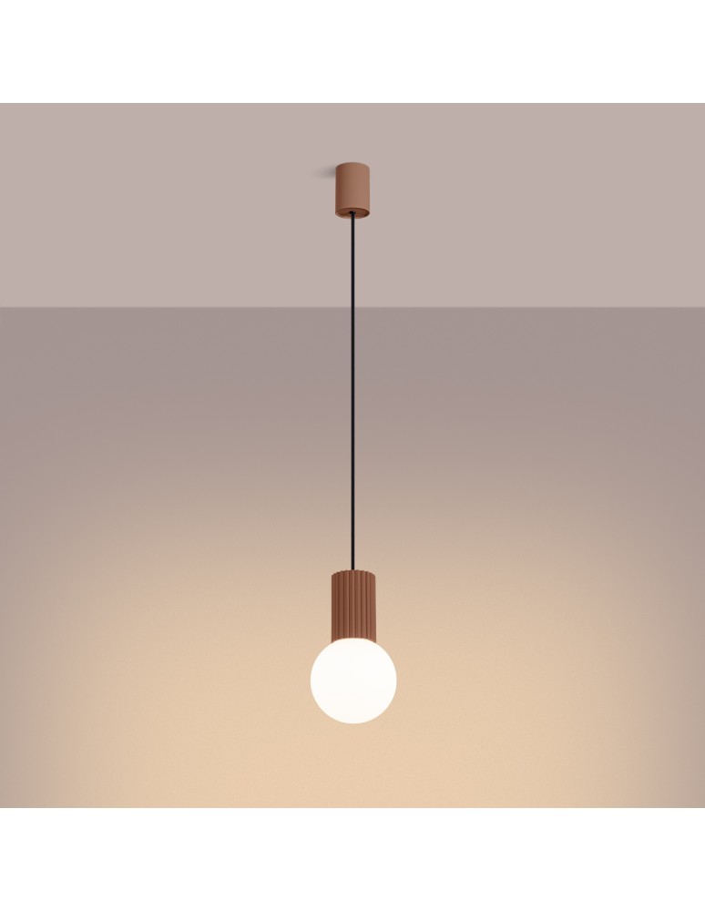 Sollux Lampa wisząca HALO 1 mocca SL.1734 Sollux Lampa wisząca HALO 1 mocca SL.1734