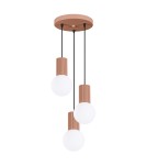 Sollux Lampa wisząca HALO 3P mocca SL.1735 Sollux Lampa wisząca HALO 3P mocca SL.1735
