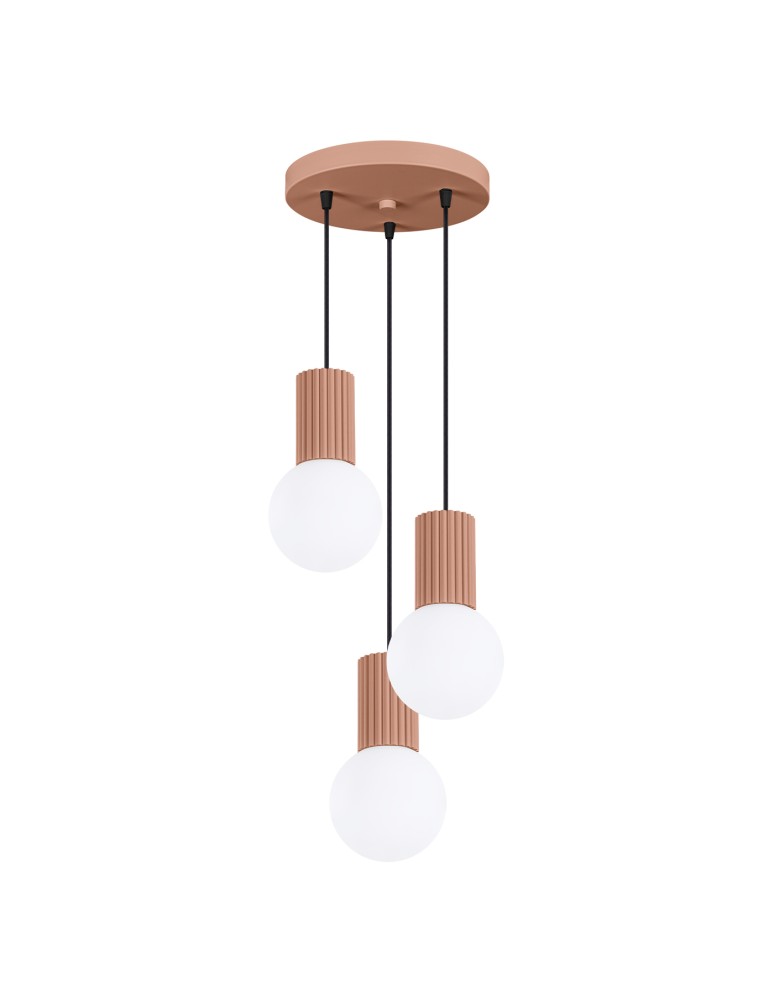 Sollux Lampa wisząca HALO 3P mocca SL.1735 Sollux Lampa wisząca HALO 3P mocca SL.1735