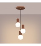 Sollux Lampa wisząca HALO 3P mocca SL.1735 Sollux Lampa wisząca HALO 3P mocca SL.1735