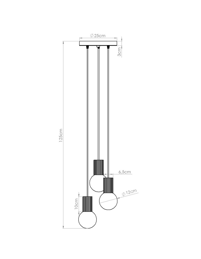 Sollux Lampa wisząca HALO 3P mocca SL.1735 Sollux Lampa wisząca HALO 3P mocca SL.1735