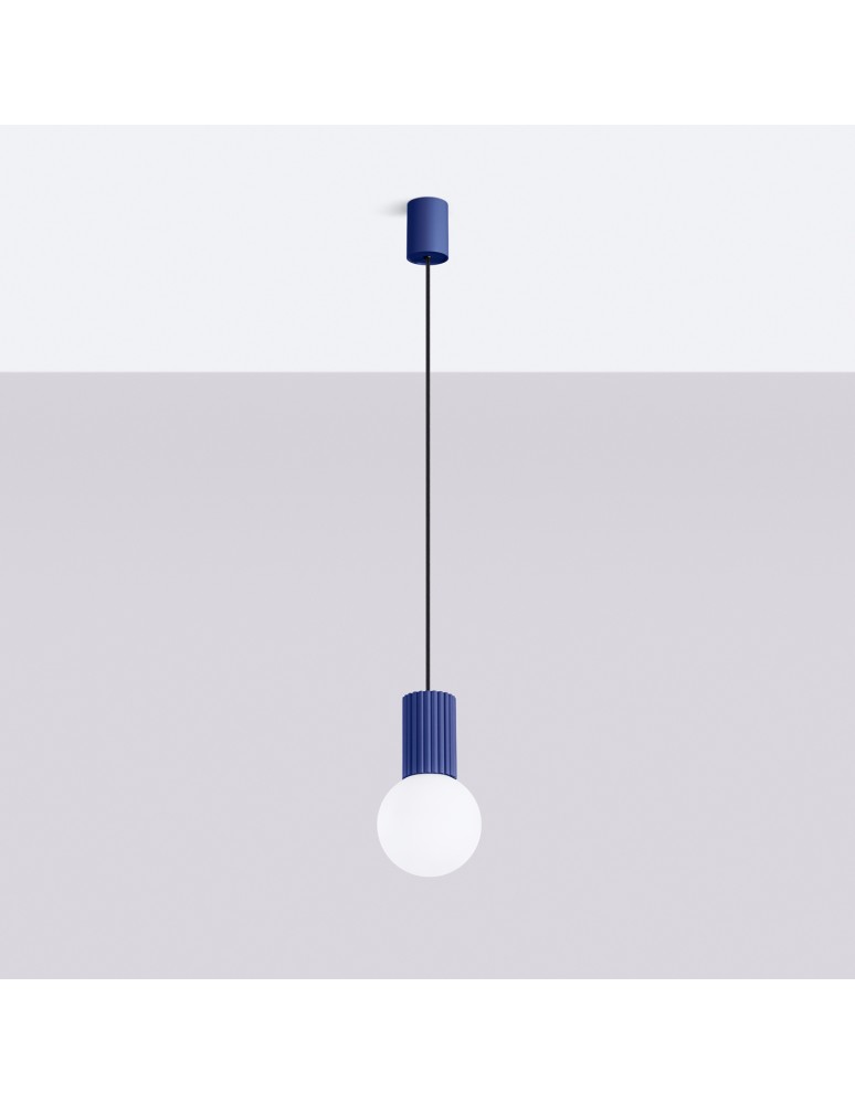 Sollux Lampa wisząca HALO 1 ultramaryna SL.1739 Sollux Lampa wisząca HALO 1 ultramaryna SL.1739
