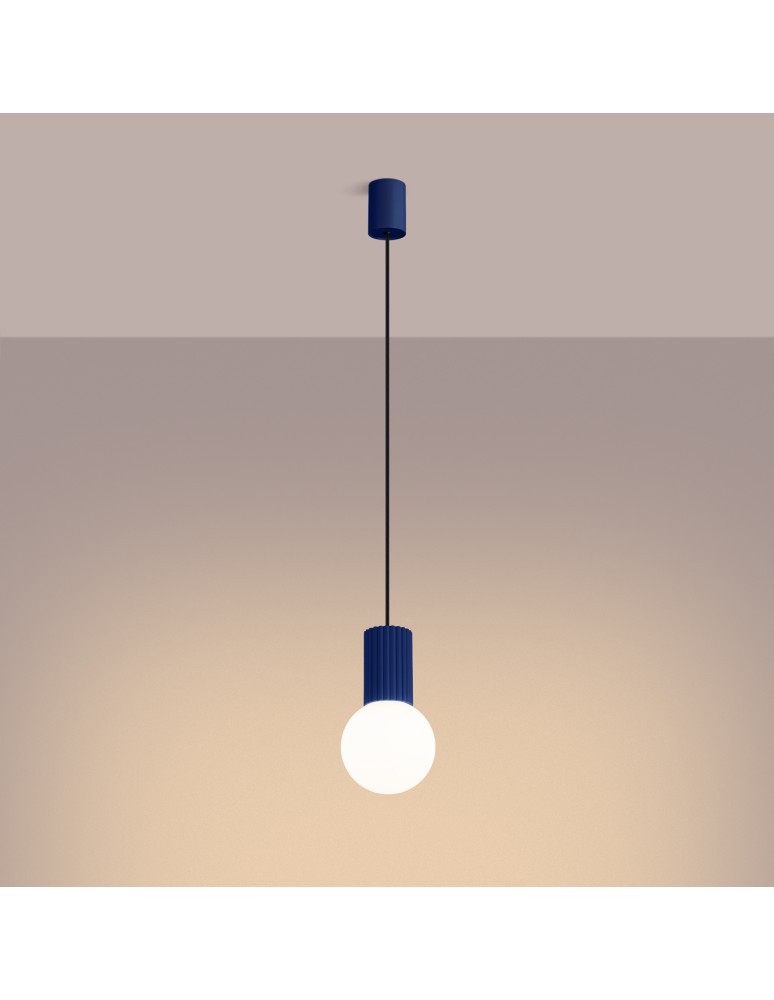 Sollux Lampa wisząca HALO 1 ultramaryna SL.1739 Sollux Lampa wisząca HALO 1 ultramaryna SL.1739