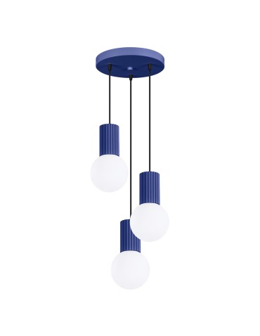 Sollux Lampa wisząca HALO 3P ultramaryna SL.1740