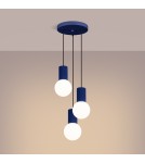 Sollux Lampa wisząca HALO 3P ultramaryna SL.1740 Sollux Lampa wisząca HALO 3P ultramaryna SL.1740
