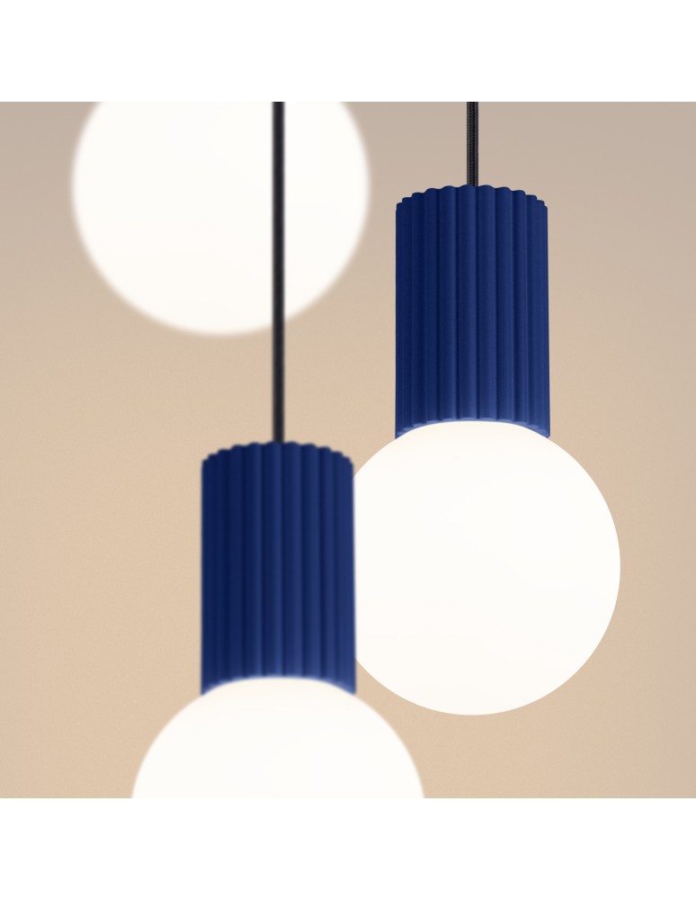 Sollux Lampa wisząca HALO 3P ultramaryna SL.1740 Sollux Lampa wisząca HALO 3P ultramaryna SL.1740