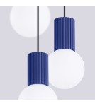 Sollux Lampa wisząca HALO 3P ultramaryna SL.1740 Sollux Lampa wisząca HALO 3P ultramaryna SL.1740