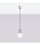 Sollux Lampa wisząca HALO 1 taupe SL.1744 Sollux Lampa wisząca HALO 1 taupe SL.1744