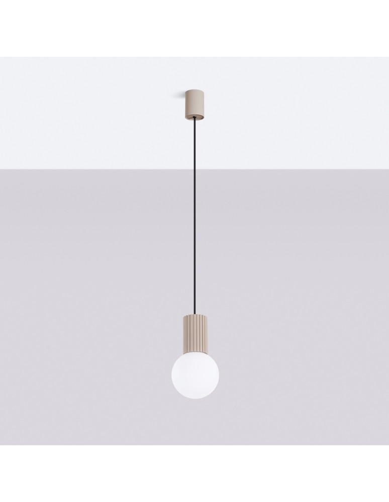 Sollux Lampa wisząca HALO 1 taupe SL.1744 Sollux Lampa wisząca HALO 1 taupe SL.1744