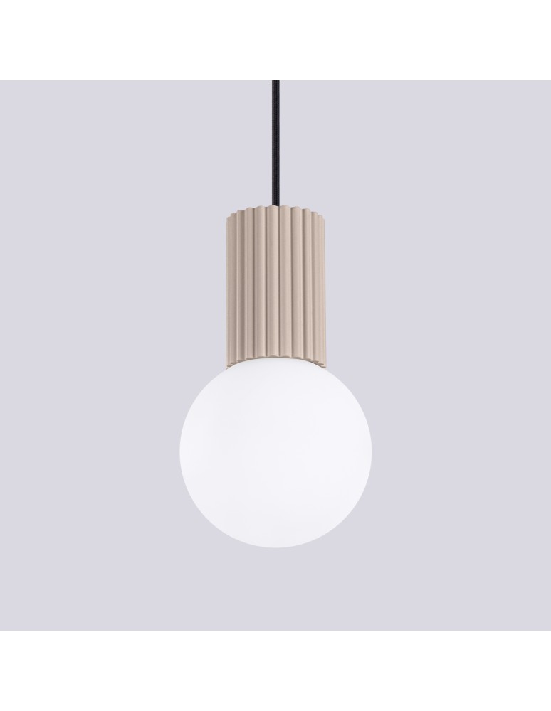 Sollux Lampa wisząca HALO 1 taupe SL.1744 Sollux Lampa wisząca HALO 1 taupe SL.1744