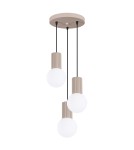 Sollux Lampa wisząca HALO 3P taupe SL.1745 Sollux Lampa wisząca HALO 3P taupe SL.1745