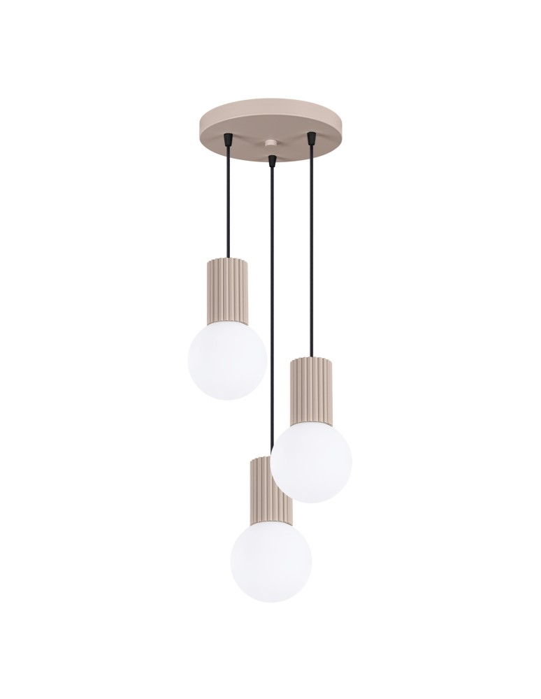 Sollux Lampa wisząca HALO 3P taupe SL.1745 Sollux Lampa wisząca HALO 3P taupe SL.1745