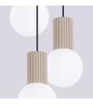Sollux Lampa wisząca HALO 3P taupe SL.1745 Sollux Lampa wisząca HALO 3P taupe SL.1745