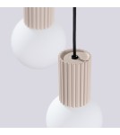 Sollux Lampa wisząca HALO 3P taupe SL.1745 Sollux Lampa wisząca HALO 3P taupe SL.1745
