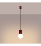 Sollux Lampa wisząca HALO 1 burgund SL.1749 Sollux Lampa wisząca HALO 1 burgund SL.1749