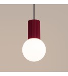 Sollux Lampa wisząca HALO 1 burgund SL.1749 Sollux Lampa wisząca HALO 1 burgund SL.1749