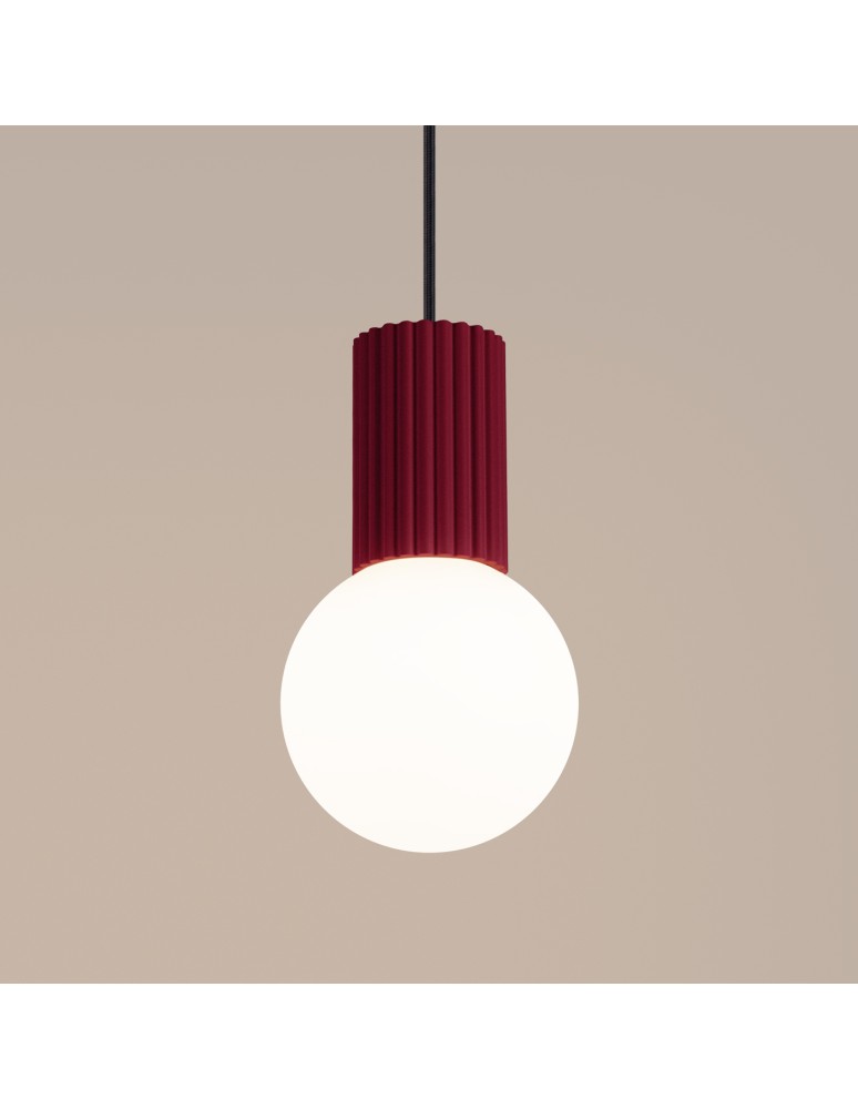 Sollux Lampa wisząca HALO 1 burgund SL.1749 Sollux Lampa wisząca HALO 1 burgund SL.1749