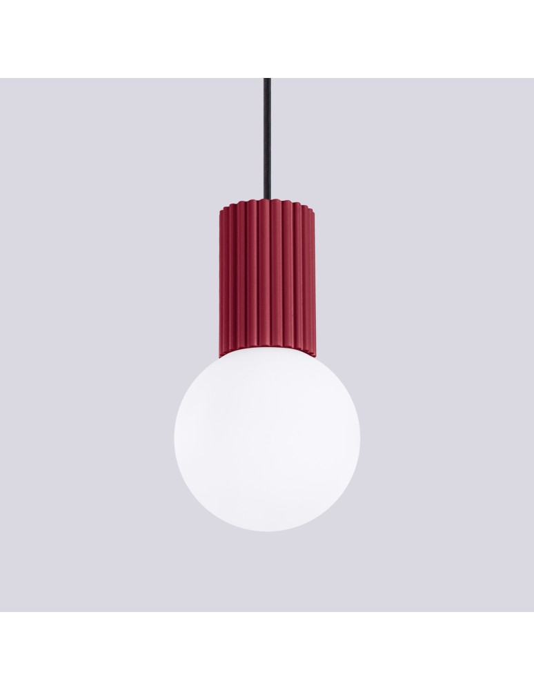 Sollux Lampa wisząca HALO 1 burgund SL.1749 Sollux Lampa wisząca HALO 1 burgund SL.1749