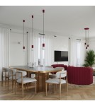 Sollux Lampa biurkowa HALO burgund SL.1751 Sollux Lampa biurkowa HALO burgund SL.1751