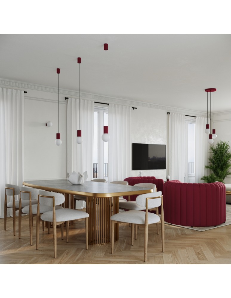Sollux Lampa biurkowa HALO burgund SL.1751 Sollux Lampa biurkowa HALO burgund SL.1751