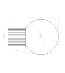 Sollux Kinkiet HALO brzoskwiniowy IP44 SL.1752 Sollux Kinkiet HALO brzoskwiniowy IP44 SL.1752