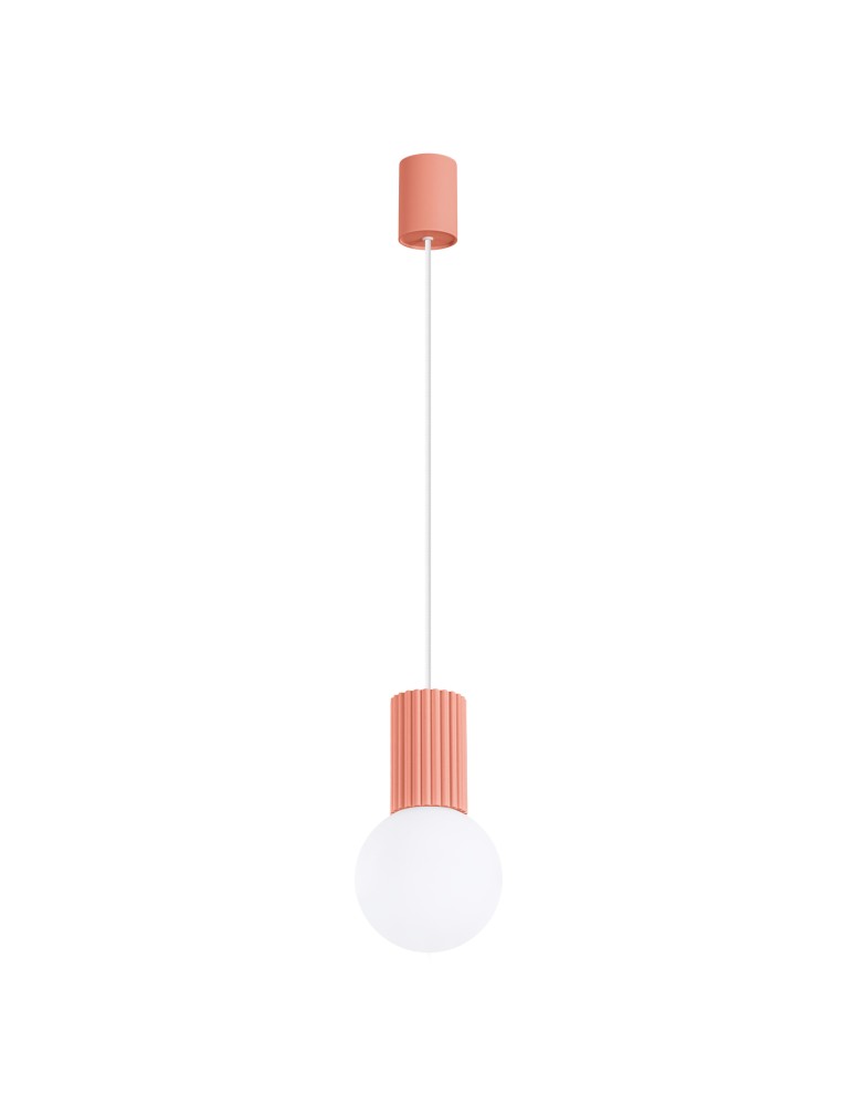 Sollux Lampa wisząca HALO 1 brzoskwiniowa SL.1754 Sollux Lampa wisząca HALO 1 brzoskwiniowa SL.1754