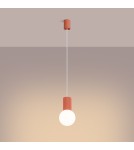 Sollux Lampa wisząca HALO 1 brzoskwiniowa SL.1754 Sollux Lampa wisząca HALO 1 brzoskwiniowa SL.1754