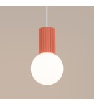 Sollux Lampa wisząca HALO 1 brzoskwiniowa SL.1754 Sollux Lampa wisząca HALO 1 brzoskwiniowa SL.1754