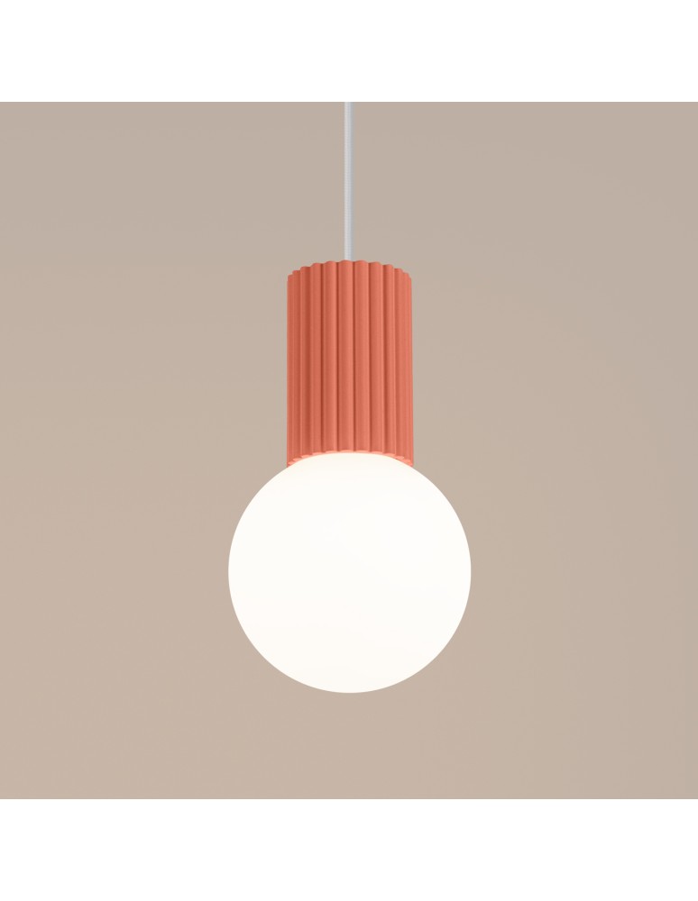 Sollux Lampa wisząca HALO 1 brzoskwiniowa SL.1754 Sollux Lampa wisząca HALO 1 brzoskwiniowa SL.1754